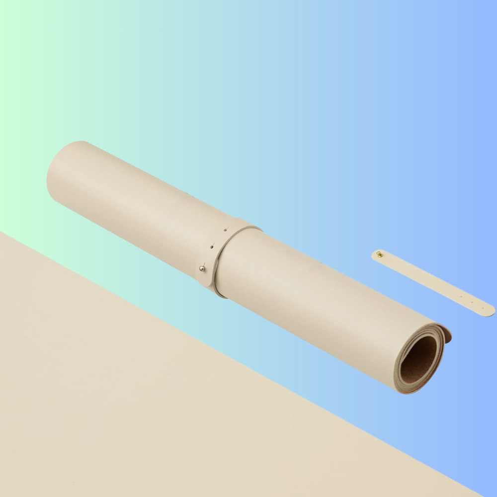 MINIMAL-ISM | Dual Sided Sand Khaki Cork PU Leather Desk Mat